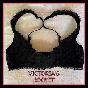 VICTORIA’S SECRET SPLIT BUSTIER BLACK BRA